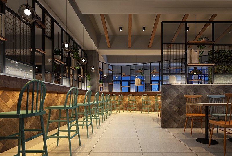 工業(yè)風(fēng)餐廳設(shè)計(jì)