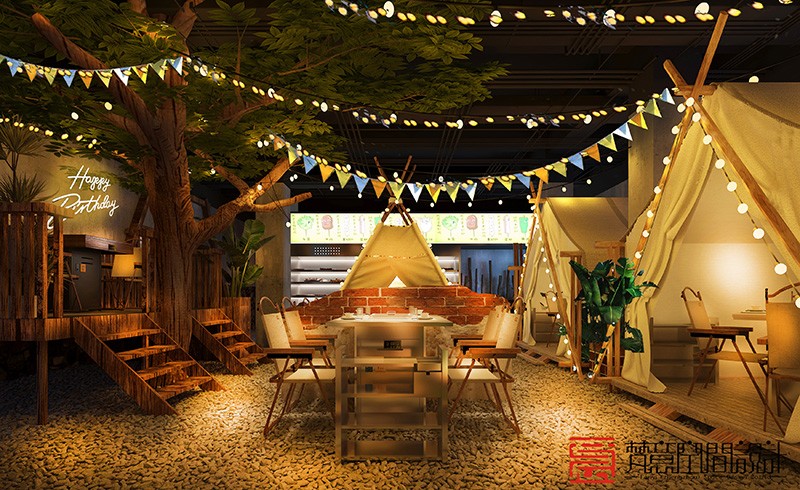 露營風餐廳設計