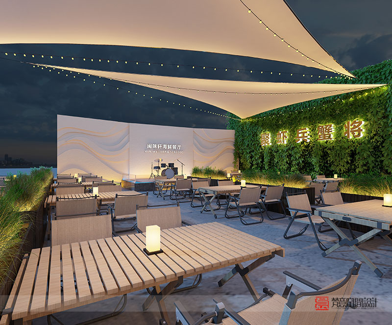 鄭州閩味軒海鮮餐廳設計