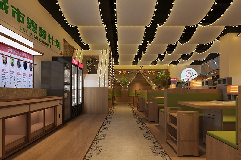 鄭州餐飲設計——沈丘海底撈露營火鍋店 鄭州餐飲設計——沈丘海底撈露營火鍋店