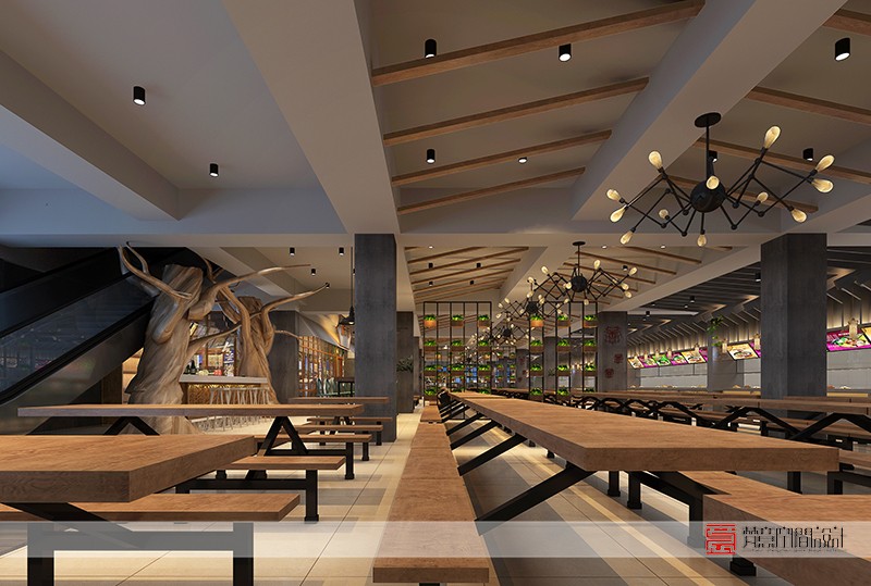 鄭州餐飲設(shè)計(jì)—河南牧業(yè)經(jīng)濟(jì)學(xué)院餐廳