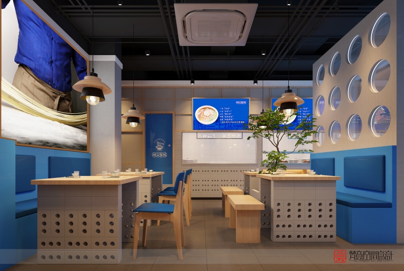 輕復(fù)古市井風(fēng)米線店設(shè)計(jì)：還原街頭煙火氣（適合社區(qū)店 / 老城區(qū)店鋪）