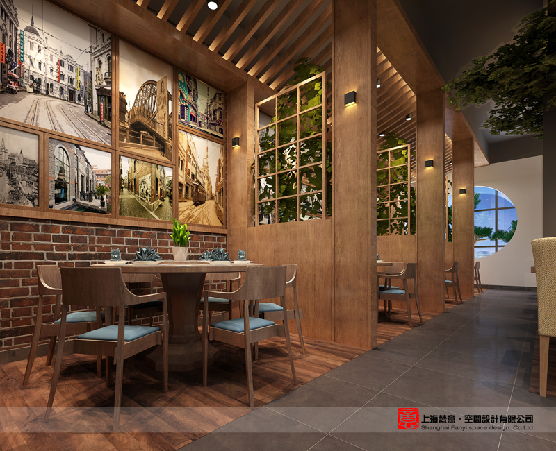 生態主題餐廳設計效果圖