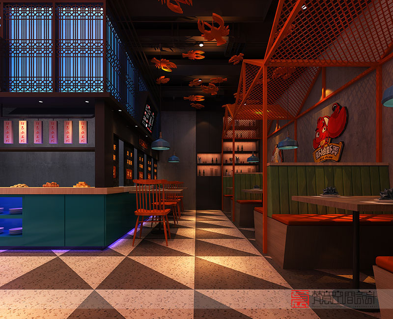 小龍蝦主題餐廳設計,鄭州主題餐廳設計