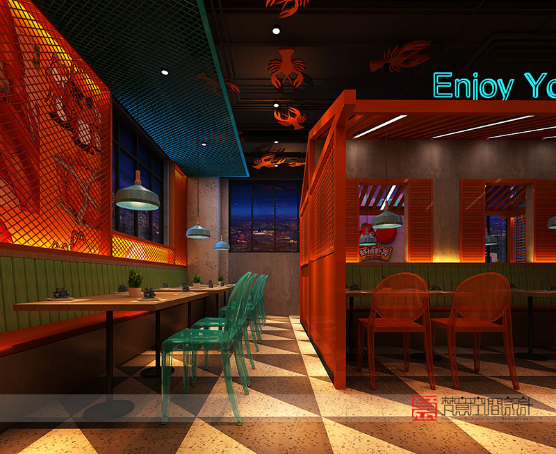 小龍蝦主題餐廳設計,鄭州主題餐廳設計