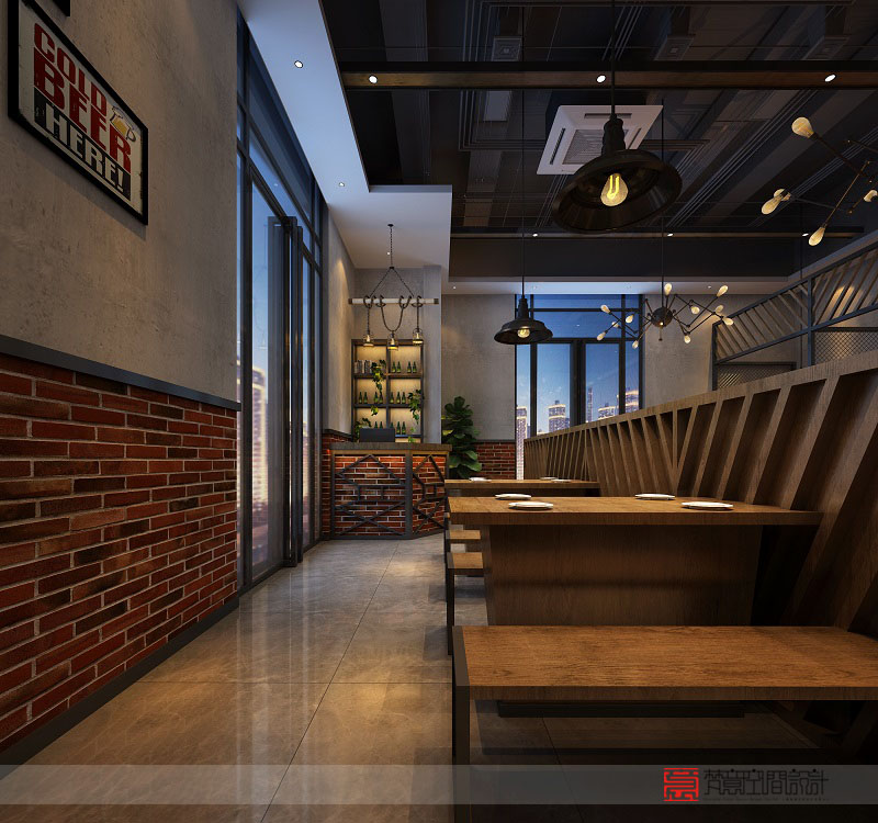 鄭州餐廳設計,小龍蝦餐廳設計,200平方米餐廳設計