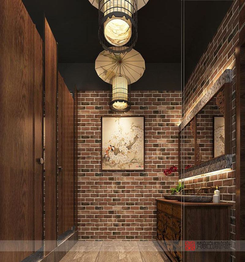 餐飲設計,餐廳衛生間設計效果圖